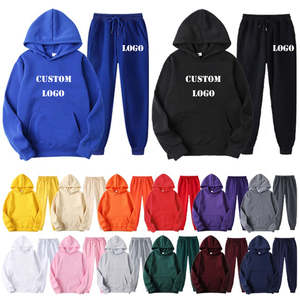 Custom Men Fleece <b>Tracksuit</b> Set <b>Plain</b> <b>tracksuit</b> with Matching Sweatpants Casual Jogging Sweat suit - Product Image 5