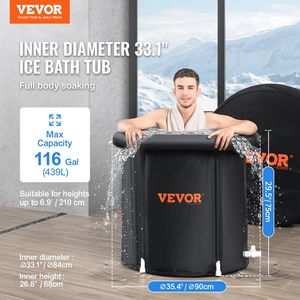 Vasca da Bagno Gonfiabile Portatile da 98 Galloni per Recupero Atleti, Terapia con Acqua Fredda, Piscina per Immersioni per Uso Esterno - Product Image 2