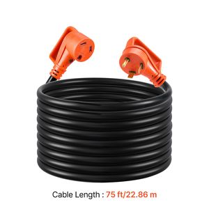 Cavo di prolunga per camper da 75 piedi con LED, 30 Amp 125V 2500W, cavo STW 10/3 per impieghi gravosi, spina maschio NEMA TT-30P e spina femmina NEMA TT-30R - Product Image 4