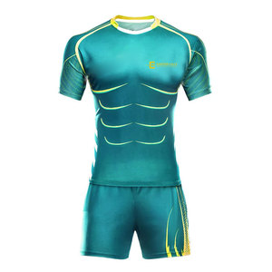 Tenue de rugby personnalisée, vêtements de sport respirants en tissu à séchage rapide pour hommes, idéale pour l'entraînement et les matchs professionnels - Product Image 1