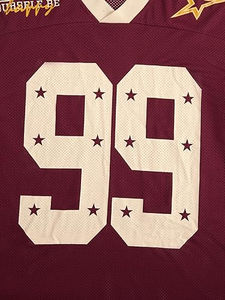 เสื้อเจอร์ซีย์อเมริกันฟุตบอลผู้หญิง แขนสั้น ผ้าตาข่าย พิมพ์ลาย 01 สตรีทแวร์ คอวี ระบายอากาศ ซับเหงื่อ ป้องกันรังสียูวี 100% - Product Image 5