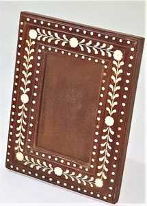 Bone Inlay Wooden Photo <b>Frame</b> with <b>Vintage</b> Look Lightweight Handmade Tabletop A4 <b>Frame</b> for Memories from india - Product Image 5