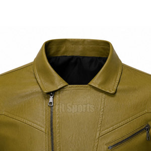 100% <b>Leather</b> Made Men <b>Winter</b> <b>Jacket</b> Premium Quality Best Selling Breathable Fabric Men <b>Leather</b> <b>Jacket</b> For Outdoor Use - Product Image 5