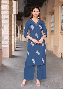 Heavy Rayon Women's <b>Kurti</b> Collection with Embroidery and Handwork - Product Image 4