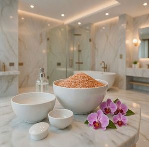 Sal de Baño Natural Ecológica del Himalaya con Cristales Botánicos Infusionados, Diseño Moderno para un Alivio Profundo del Estrés, Suave y Radiante - Product Image 5