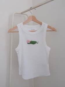 Stylish Ethnic Seed Bead Embroidery <b>Top</b> Handcrafted Glass & Crystal Baptism Gift with Unique Design - Product Image 4