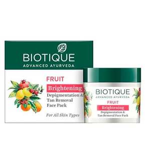 Mascarilla Facial Aclarante de Frutas para Despigmentación y Eliminación de Bronceado |   Ayurvédico y Orgánicamente Puro |   Mascarilla Facial para Eliminar Manchas para Todo Tipo de Piel - Product Image 1