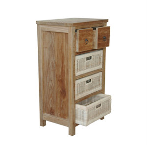 Commode de rangement en bois massif pour salon et chambre à coucher - Product Image 2