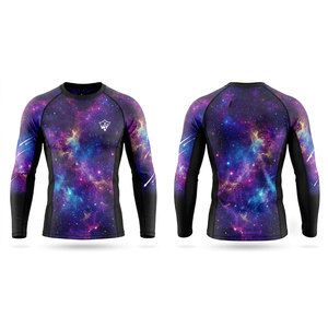Camiseta Deportiva Transpirable de Compresión para Hombre, Manga Larga, Secado Rápido, para Gimnasio, Correr, Natación y Surf - Product Image 1