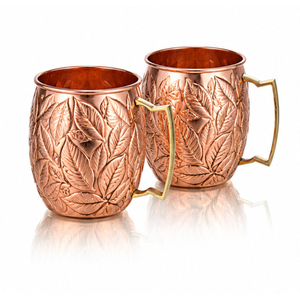 Mug en cuivre Moscow Mule en gros avec motif cœur gravé, logo personnalisé imprimé au laser, tasse à bière et cocktail en cuivre pur pour les fêtes - Product Image 3