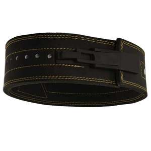 Ceinture de musculation en cuir bleu de qualité supérieure, robuste, avec boucle à levier, pour l'entraînement en salle de sport, équipement de fitness professionnel, soutien optimal - Product Image 4