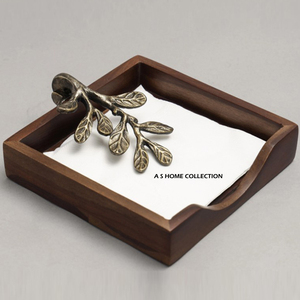 Marvelous Leafy Design Metal Decorative <b>Napkin</b> <b>Holder</b> For Kitchen And Table Accessories Restaurant Wood <b>Napkin</b> <b>Holder</b> - Product Image 1