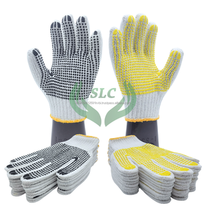 ถุงมือทำงานจากอินโดนีเซียสำหรับงานหนักป้องกันการลื่นป้องกันไฟฟ้าสถิตย์ป้องกันการกระแทกเพิ่มความปลอดภัยด้วยการยึดเกาะที่เหนือกว่าผ้าฝ้ายสีขาว - Product Image 3