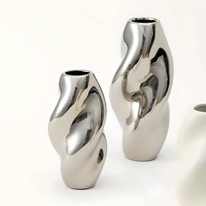 Sophisticated Steel Flower Showcase Holder Decorative Home Dining <b>Table</b> Premium Handmade Floral Arrangement Interior Collection - Product Image 5