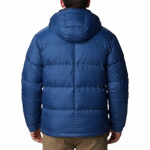 Chaqueta Acolchada con Capucha Azul Marino para Hombre 2026, Cortavientos, de Poliéster Aislante, con Cierre de Cremallera, Ropa de Invierno Informal - Product Image 2