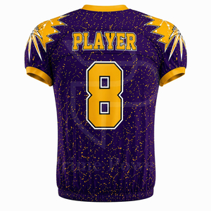 Nuevo Conjunto de Uniforme de Fútbol Personalizado Estilo Americano, Jersey y Pantalones 100% Poliéster con Estampado Sublimado, Cintura Elástica, Ligero - Product Image 3