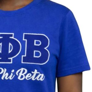 T-shirt bleu royal Zeta Phi Beta ZPB pour femme, avec lettres grecques, col rond décontracté, en coton de qualité supérieure, haut élégant - Product Image 4