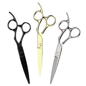 Tijeras de Peluquería Profesionales de Acero Inoxidable 440C, Hoja Afilada, Mango Largo, para Diestros - Product Image 1