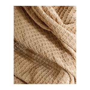 Grey Colour Modern Geometric Jacquard Pattern <b>Fleece</b> Fabric <b>Throw</b> <b>Blanket</b> Rectangular Antistatic All-Season Home Decorative - Product Image 4