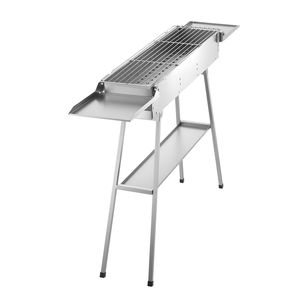 Griglia a Carbone Pieghevole con Area di 250 Pollici Quadrati Area Cucina e Finitura Spazzolata - Product Image 1