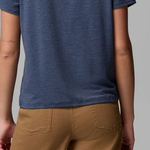 T-shirt en coton de haute qualité au design tendance pour femme, style créateur, avec logo personnalisable, idéal pour l'extérieur, couleur unie 2026 - Product Image 6