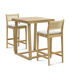 Ensemble de mobilier de jardin extérieur personnalisé en bois massif pour restaurants, hôtels, patios, cafés et espaces de villégiature - Product Image 2