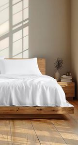 Parure de lit 4 pièces en percale de coton pur de luxe 200 fils, respirante, pour hôtel et usage domestique, drap plat et drap-housse, vente directe usine, personnalisable - Product Image 2