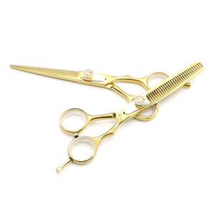 2026 Cutting 6inch Professional Best Cheap Golden <b>Shears</b> Hair Hairdressing Barber Scissors Cutting Thinning Scissors - Product Image 2