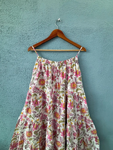 Elegant floral tiered <b>skirt</b> Crafted in soft breathable fabric elasticated waistband comfortable flexible fit - Product Image 3