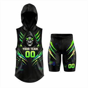 Ensemble de football 7v7 pour jeunes hommes, léger, respirant, 100% polyester, sublimé, personnalisé - Product Image 1