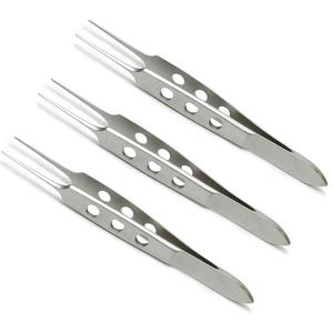 Pinzas Oftalmológicas Delicadas con Dientes Serrados Rectos de 8.5cm, Marca Bishop Harman Iris, para Fijación, Uso Quirúrgico y Hospitalario - Product Image 5