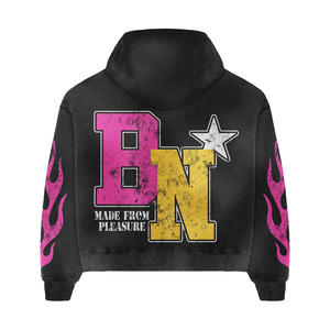 Custom Men Hoodie Tracksuit Set Screen Printed Streetwear Sweatshirt Jogger Set Graphic Sportswear OEM ODM Private Label - Product Image 3