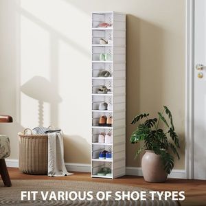 Organizzatore Portatile XXL e Grande in Plastica PET per Scarpe e Borse, per Soggiorno e Armadio, Scatole per Scarpe in Confezione di Cartone - Product Image 4