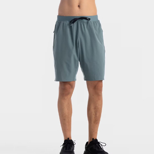 Pantalones Cortos Personalizados para Hombre, de Verano, Holgados, con Dobladillo Abierto, Pliegues Dobles, Pierna Ancha, Largura hasta la Rodilla, Estilo Baggy - Product Image 4