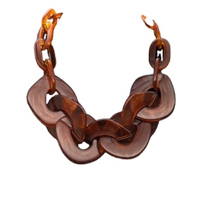 Collier en résine fait main pour femmes Design tendance avec thème artistique de l'Inde Bijoux de mode pour filles - Product Image 1