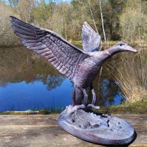 Escultura de Jardín de 3 Pájaros Voladores, Estatua de Pareja de Pájaros Voladores de Bronce, Artículos para Eventos - Product Image 5