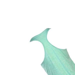 Débardeurs d'été grande taille pour femmes, mode streetwear, haut sans manches, tricoté, respirant, débardeurs de yoga en coton / fibre de bambou - Product Image 4