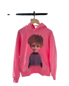 เสื้อฮู้ดฟลีซ Beiri Pink Glen สไตล์วินเทจ โอเวอร์ไซส์ Y2K สำหรับผู้ชายและผู้หญิง ชุดลำลองสตรีทแวร์ ปักลาย 100% สำหรับฤดูหนาว - Product Image 4