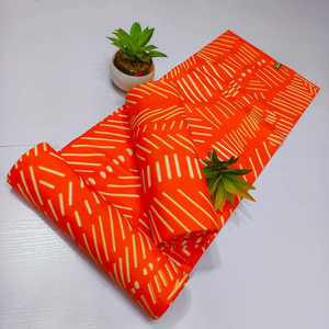 Tela africana estilo Gaborone con estampado de cera Ankara, mezcla de algodón y viscosa para vestidos y prendas de vestir para mujer - Product Image 1