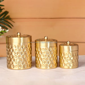 Premium Gold Metal Dry Fruit Container with Artistic Design for <b>Weddings</b>, Diwali Gifts, and Daily Use - Product Image 3