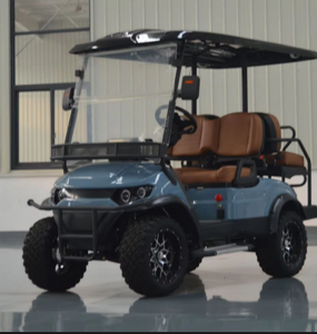 Carrito de Golf Eléctrico Azul de Alto Rendimiento para 4 Pasajeros con Asientos Ajustables, Batería de Litio, 30-50 km/h, para Uso en Hoteles y Comunidades - Product Image 4