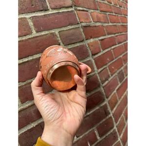 Taza Moscow Mule con Diseño Floral, 100% Cobre, Artesanal, Ecológica, con Aislamiento para Bebidas Frías/Calientes, para Fiestas y Bares - Product Image 2