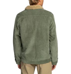 Doublure Sherpa pour hommes vêtements de travail veste en velours côtelé personnalisé Street Wear toile fermeture éclair vestes de travail en gros hommes veste d'hiver en fourrure - Product Image 2