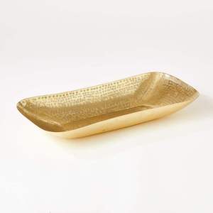 Custom Golden Leaf Shaped Metal <b>Serving</b> <b>Tray</b> Food <b>Serving</b> Platter Centerpiece <b>Tray</b> for Home Hotel Restaurant Wedding Decoration - Product Image 4