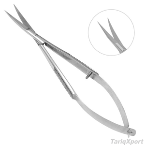 <b>Precise</b> Tip Eyebrow Scissors for Eyebrow Trimming Stainless Steel Craft Scissor with Black Color Coating Pointed Tip - Product Image 3