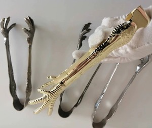 Professional Stainless Steel Ice <b>Tongs</b> Premium Ice Cube <b>Serving</b> Tool For Bar Restaurant Hotel - Product Image 3