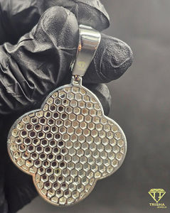 Pendentif personnalisé avec initiale de nom, serti de diamants Moissanite, style Hip Hop, collier de luxe personnalisé, breloque tendance - Product Image 2