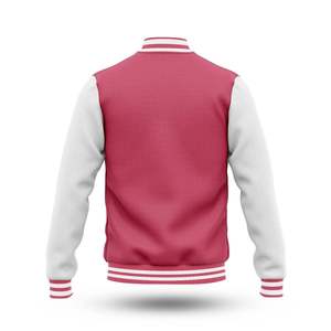 Custom Varsity <b>Jacket</b> in Wool Genuine <b>White</b> Leather Sleeves Breathable Baseball Letterman <b>Jacket</b> From Pakistan OEM Service - Product Image 5