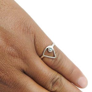 Unique Round Cut Rainbow Moonstone Gemstone <b>Ring</b> <b>Crafted</b> From Solid 925 Sterling Silver Handmade Bohemian Jewelry For Women - Product Image 2