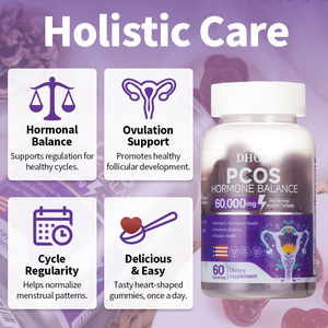 Gomitas para el equilibrio hormonal y del azúcar en sangre para mujeres con inositol, vitamina D3 y chasteberry para la salud femenina. - Product Image 3